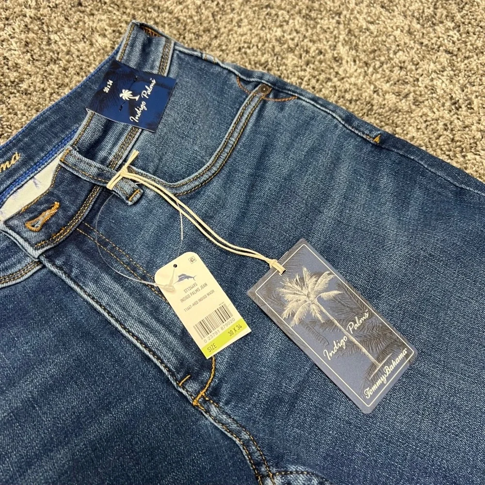 Tommy Bahama Indigo Palms Jeans Mens 30x34 Medium Indigo Wash ST124495 NEW